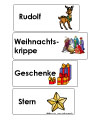 Weihnachten basteln, lernen, Arbeitsblätter für Kindergarten