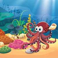 Otto der Oktopus Tintenfisch Twiggle Geschichte fur Kinder